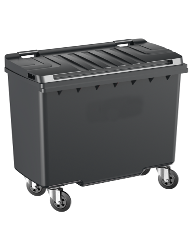 Bac roulant 500 L Anthracite Frontal