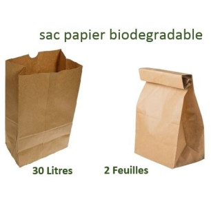 Sacs Papier 30 L - 2 Feuilles