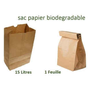 Sacs Papier 15 L - 1 Feuille