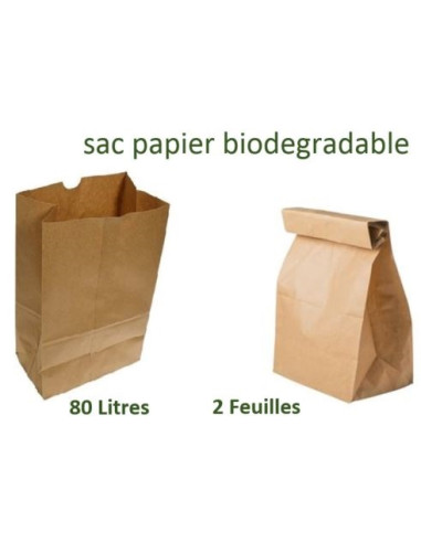 Sacs Papier 80 L - 2 Feuilles