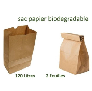 Sacs Papier 120 L - 2 Feuilles