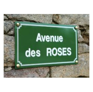 Plaque de rue email 450 x...