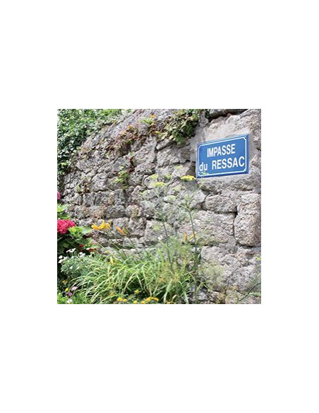 Plaque de rue email 450 x 250 murale