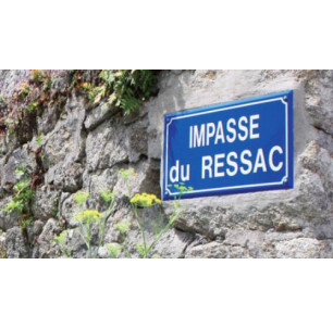 Plaque de rue alu 500 x 300...