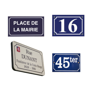 Plaques de rue