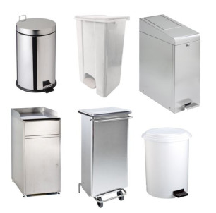 Poubelles de réfectoire et de sanitaires